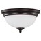 Nuvo Center Lock 11 Inch LED Flush Mount, 19 Watt, 3000K, Mahogany Bronze Finish, Frosted Glass 62/1557 - alternate 6